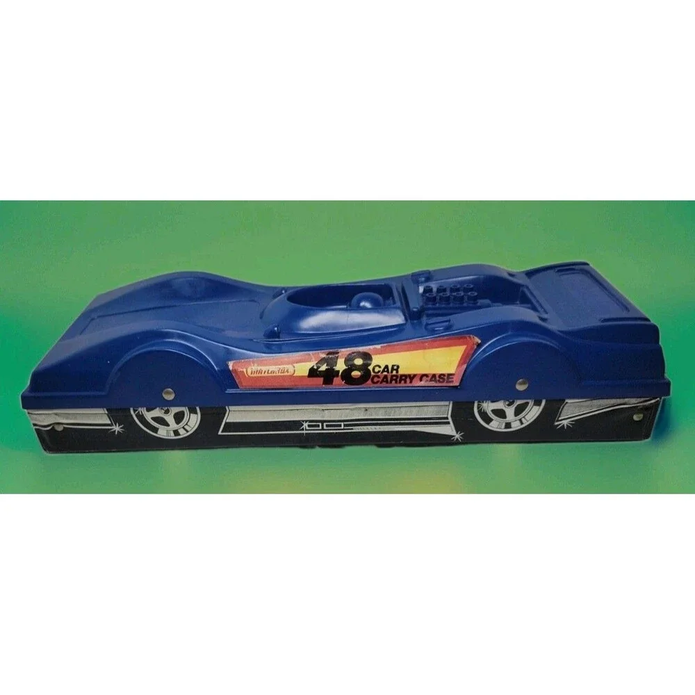 Matchbox Carry Case (48 Cars) Race Car w/ 4 Trays 1980 Vintage GenX